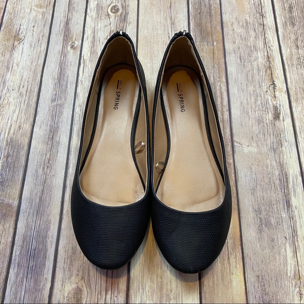 BOGO Call it Spring Black Flats Size 9